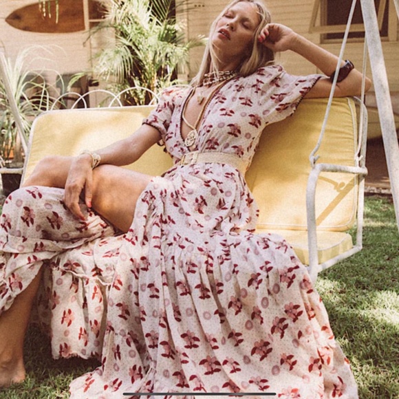 Chasing Unicorns Flower In The Sun Maxi Dress XS - Picture 2 of 12